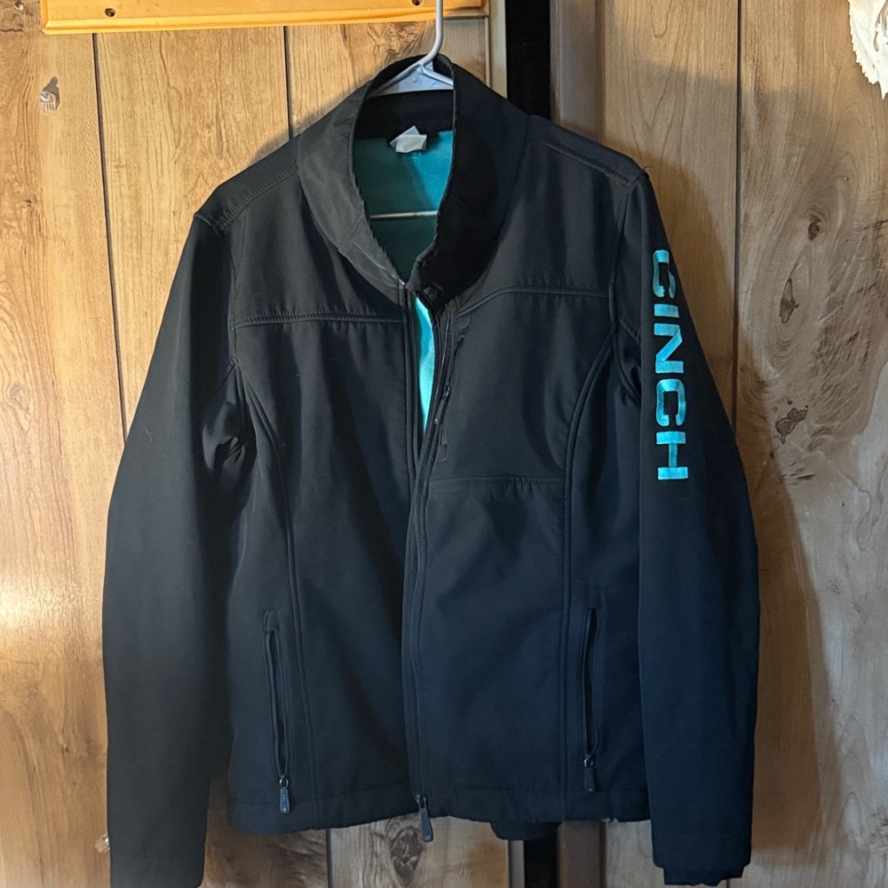 Cinch Women’s Black with Teal Accents Coat
